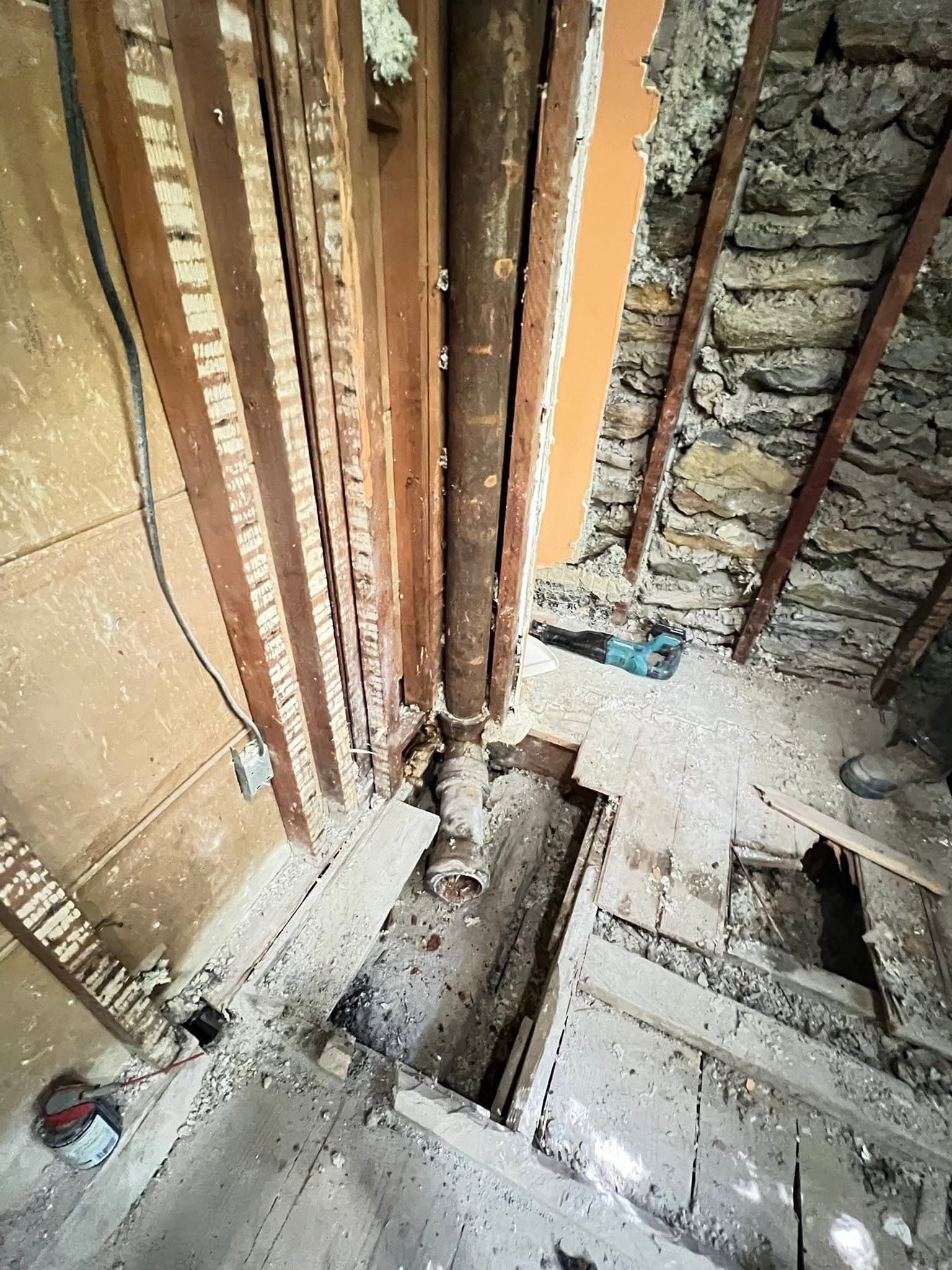 Bathroom, during remodeling view 1
