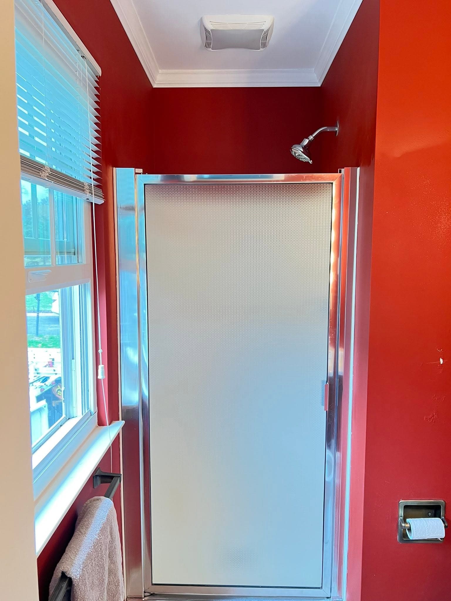 Compact bathroom, before view 1
