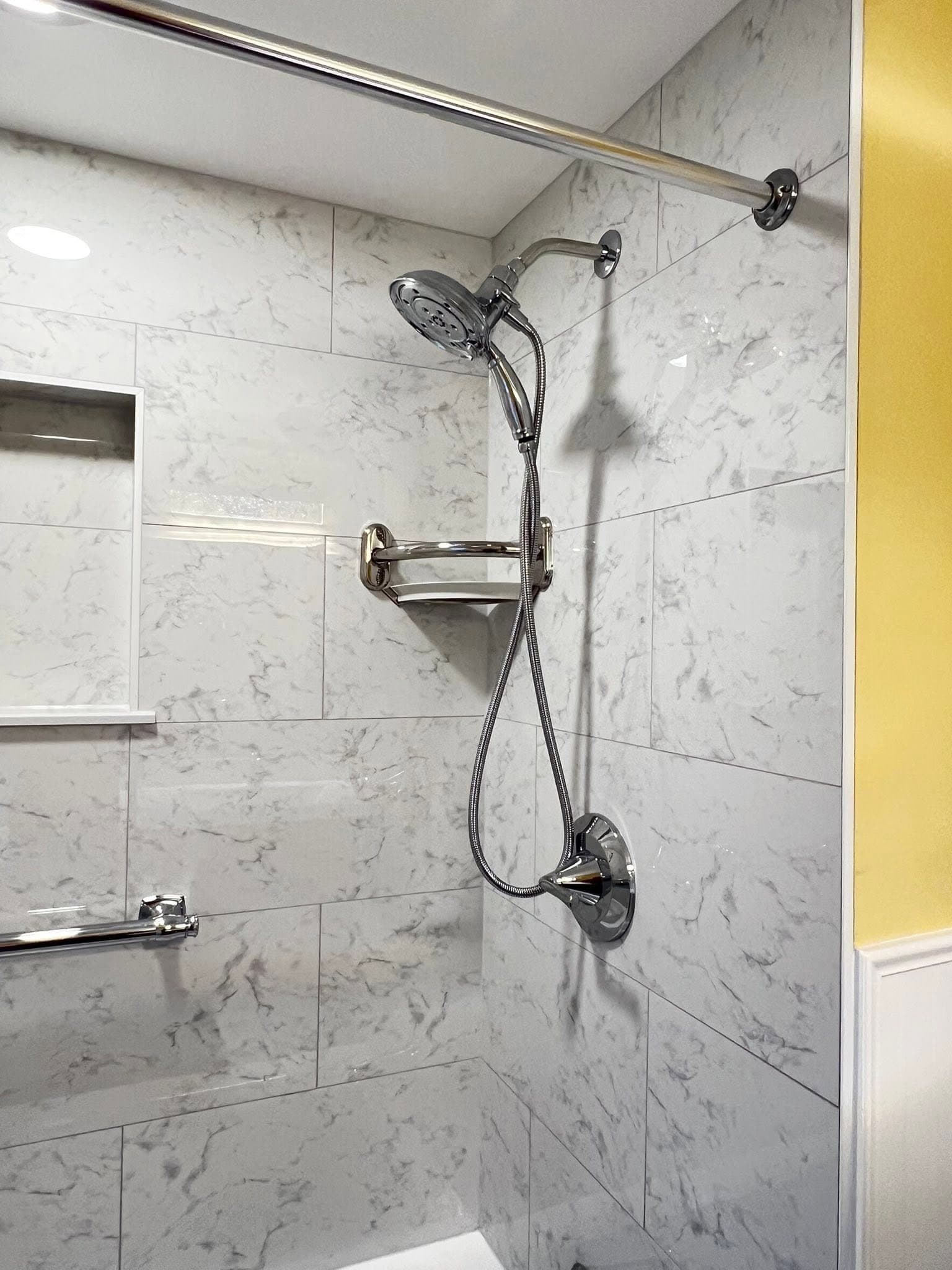 Bathroom with modern vanity, after view 4