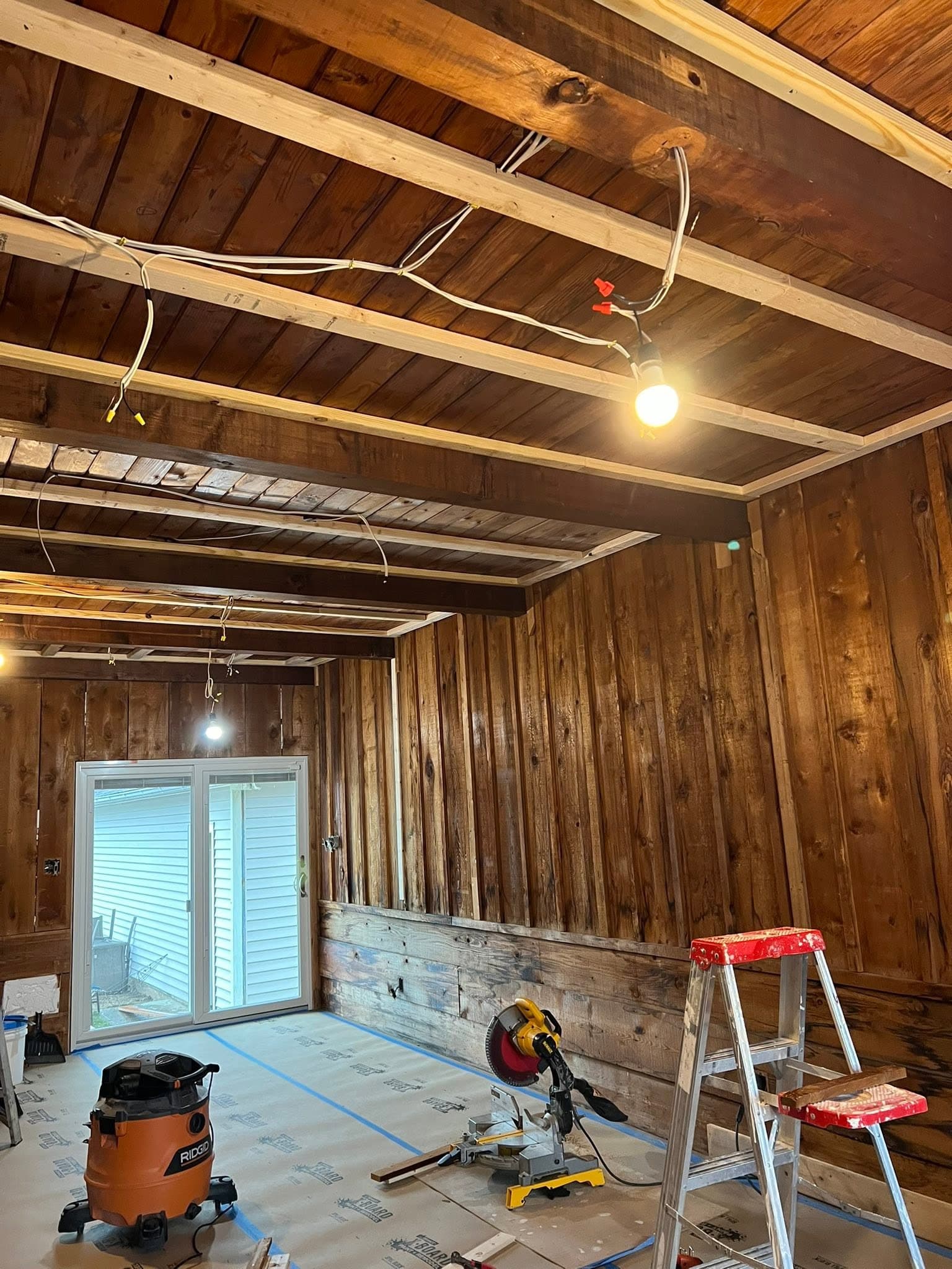 Fireplace room, before view 1