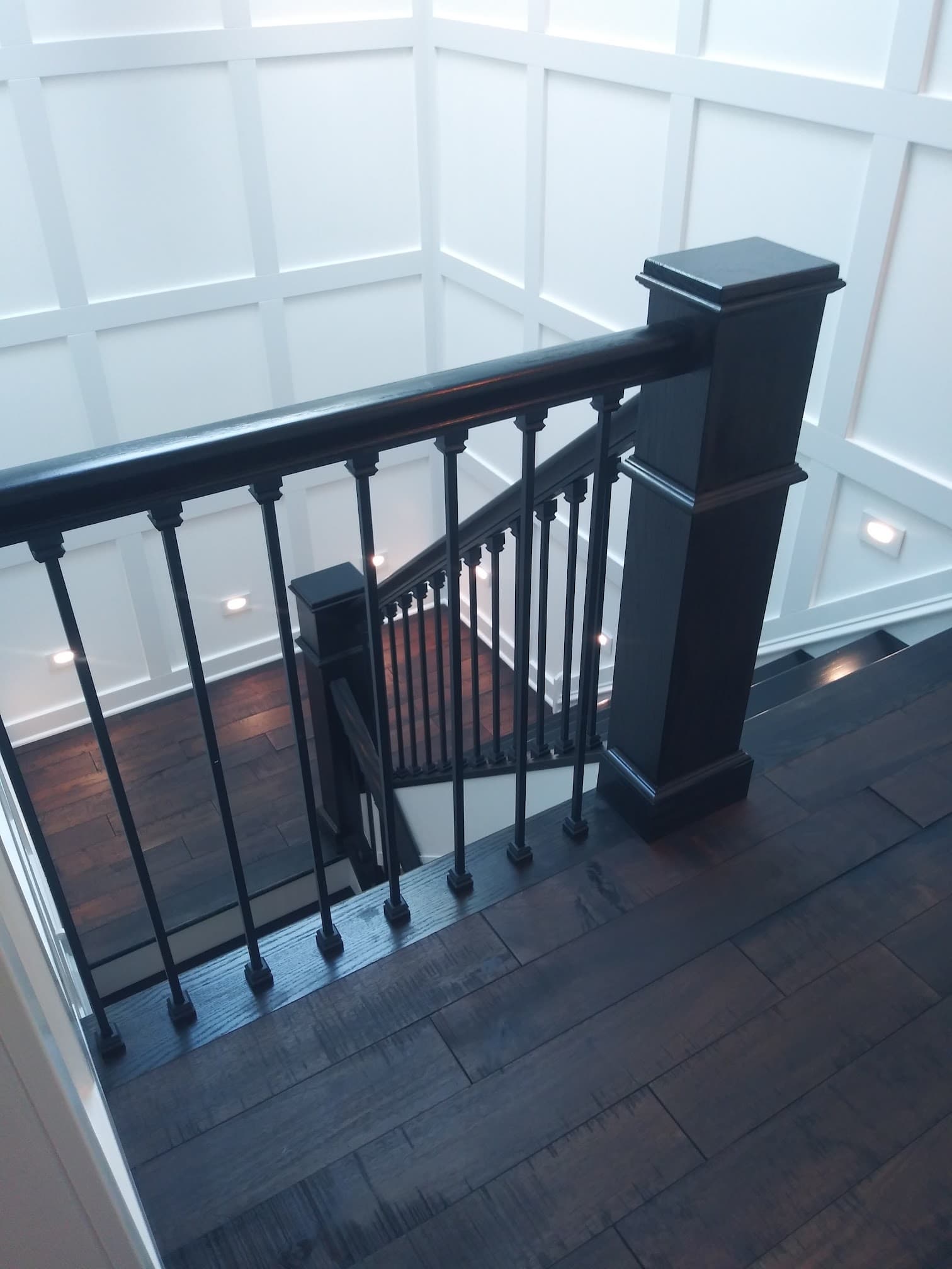 Paneled stairwell, after view 2
