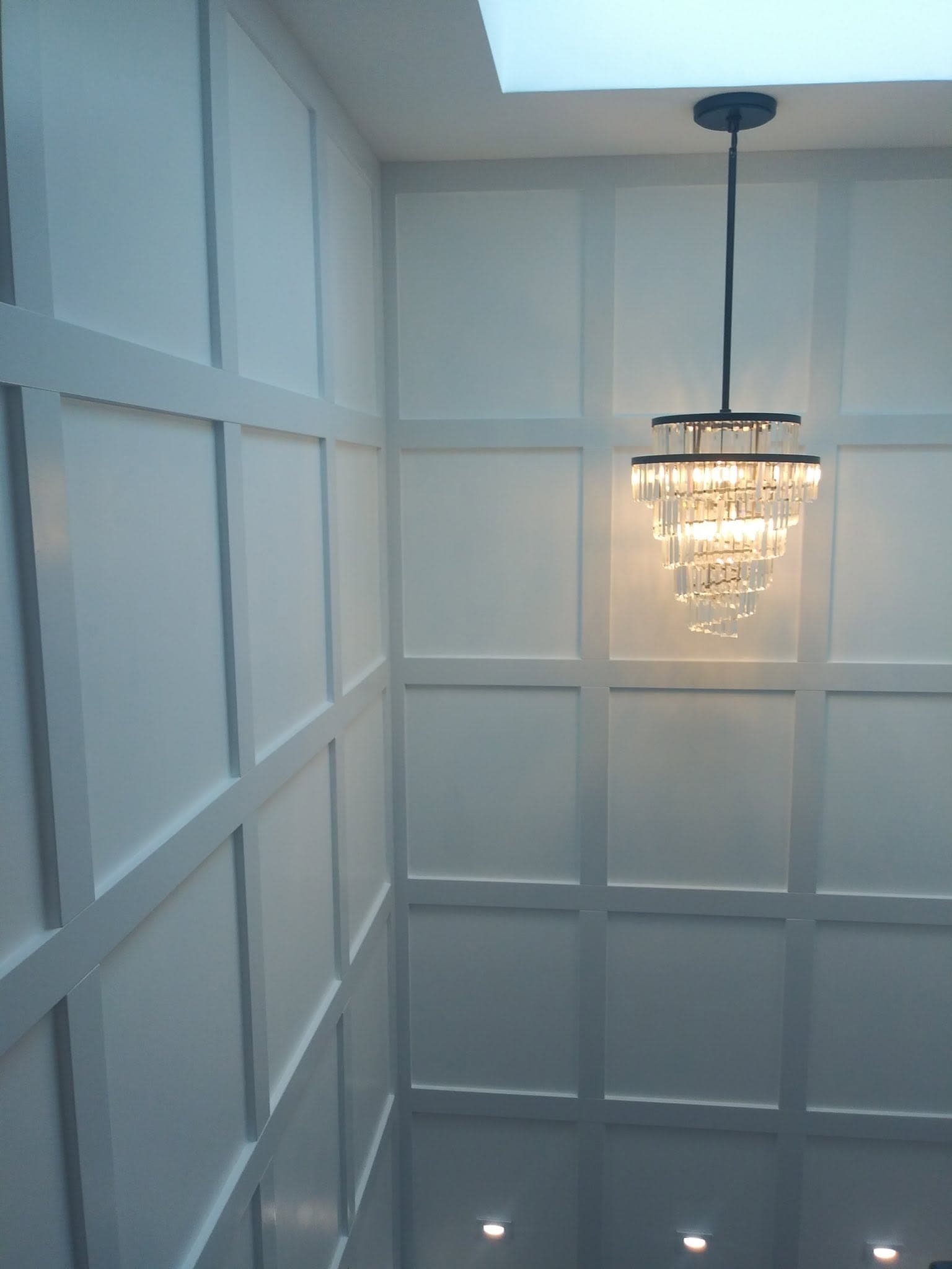 Paneled stairwell, after view 6